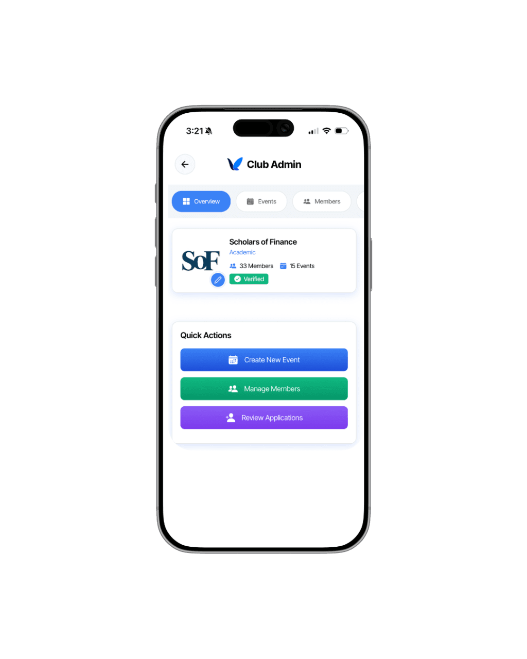 VibeLink Student Admin Dashboard