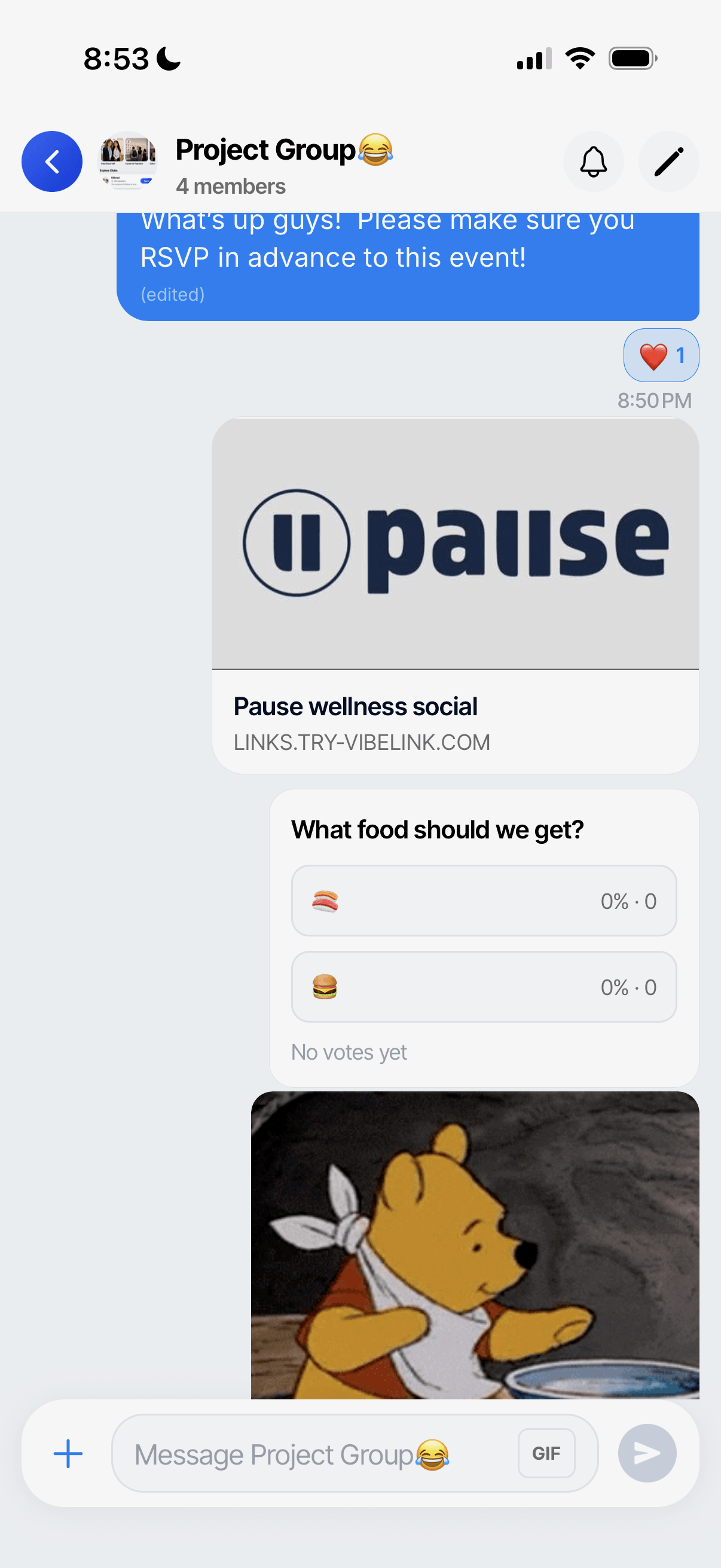 VibeLink Flexible Messaging: club chats and sub-chats